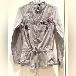 Desigual ‘Say Something’ button-up top